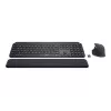 Logitech MX Keys combo for Business Gen 2 Tastatur Maus enthalten Büro RF Wireless + Bluetooth AZERTY Französisch Graphit