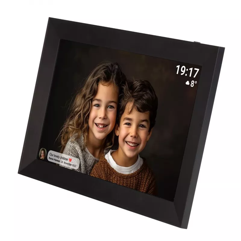 Denver PFF-1012 digitaler Bilderrahmen Schwarz 25,6 cm (10,1) Touchscreen Wi-Fi