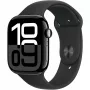 Apple Watch Series 10 Aluminiumgehäuse GPS + Cellular 46 mm Diamond Schwarz Sportarmband Schwarz M/L