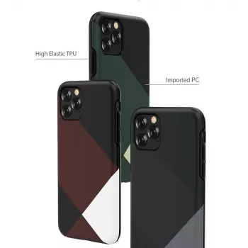 Schutzhülle Devia Simple Style Grid für iPhone 11 Pro, rot