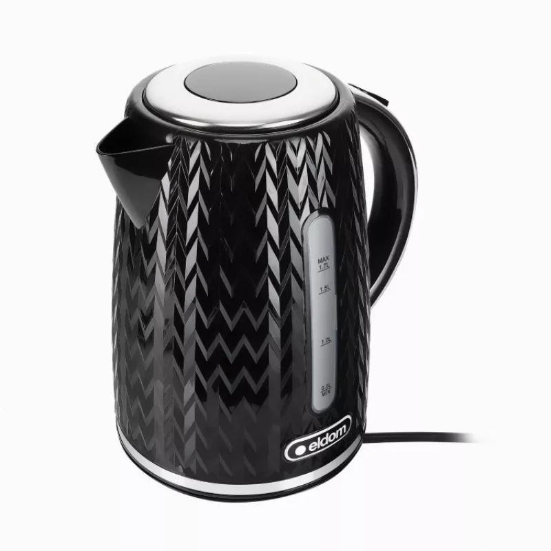NELO Wasserkocher, 1,7 l Fassungsvermögen, 2000 W, schwarz