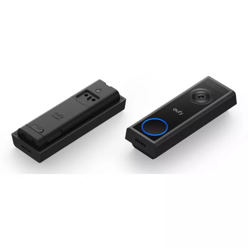 Video-Türklingel Eufy C31 2K mit microSD-Unterstützung, 2560×1440, 6500 mAh, kabelgebunden & kabellos, schwarz