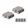 Lichtwellenleiter-Kupplung DeLOCK LC Quad Buchse auf LC Quad Buchse Singlemode