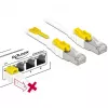 Netzwerkkabel DeLOCK 85330 RJ-45 Cat6a 0,5 m Weiß