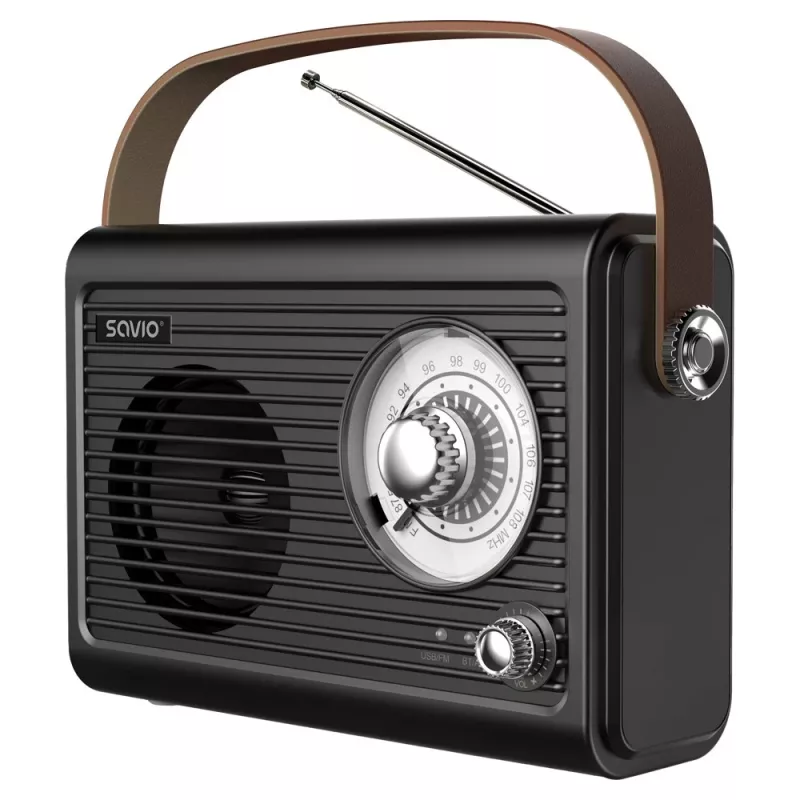 Tragbares Radio Savio RS-01 Analog Schwarz
