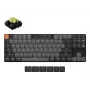 Mechanische Tastatur Keychron K1X-A4 80 % QWERTY Englisch, USB + Bluetooth, 87 Tasten, LED-Hintergrundbeleuchtung, Grau