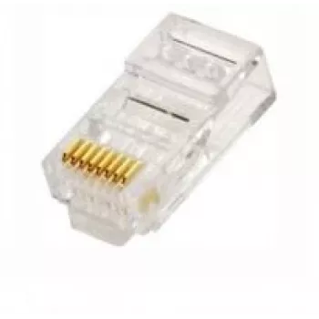RJ45-Stecker extra digital LYUS005 100er-Set, für Ethernet-Kabel, kompatibel mit Cat5e/Cat6