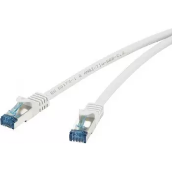 Netzwerkkabel Renkforce RJ45 CAT 6a S/FTP 0,25 m Grau