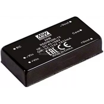 Netzteil/Wandler Mean Well RDDW20G-05 — 20 W, Eingang 18–75 V, Ausgang 5 V, RoHS