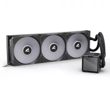All-in-One Flüssig-CPU-Kühler Sharkoon S100 ARGB – 360-mm-Radiator, Schwarz