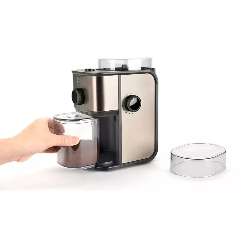 Black & Decker ES9080020B Kaffeemühle, Edelstahl