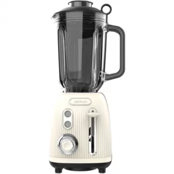 Küchenmaschine CECOTEC Power Schwarz Titanium RetroBeige, 1200 W, 1,5-l-Schüssel