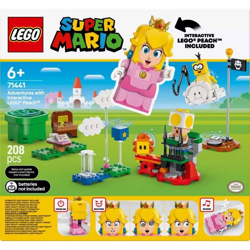 Konstruktionsspielzeug LEGO 71441 Super Mario Interaktive LEGO Peach Figur Set, kompatibel mit dem LEGO-System