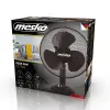 Mesko | Ventilator | MS 7309 | Tischventilator | Schwarz | Durchmesser 30 cm | Geschwindigkeitsstufen 3 | Oszillation | 40 W | Nein