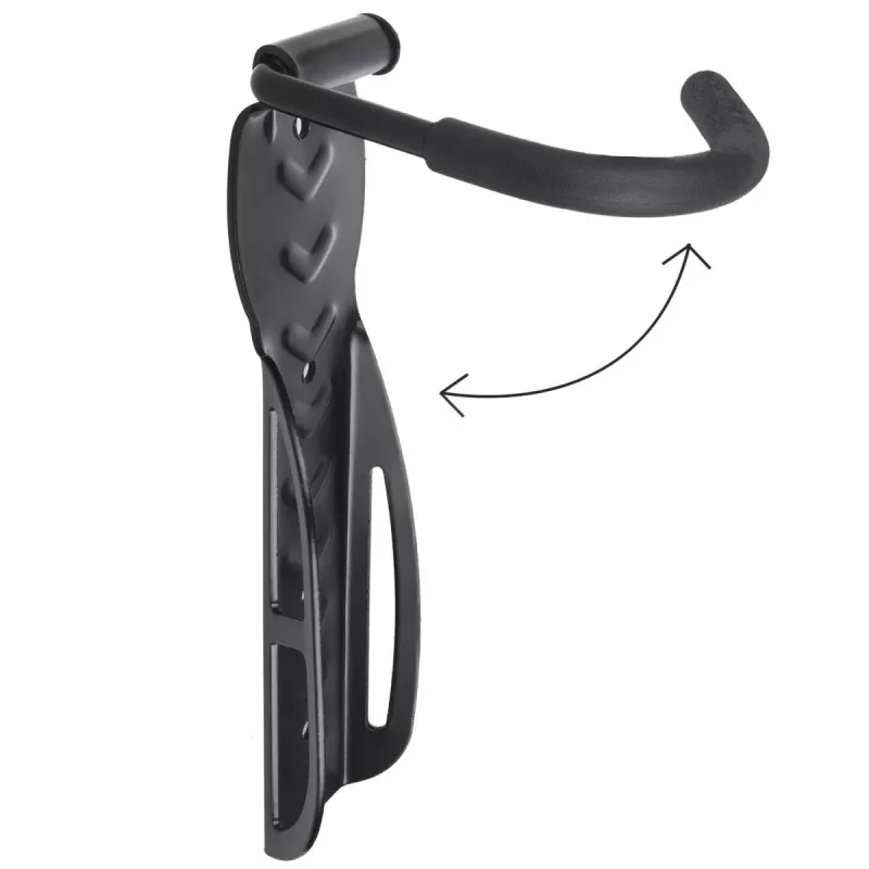 Wandmontierter Fahrradträger MACLEAN MC-432, vertikale Fahrradhalterung, verstellbare Breite, max. Belastung 30 kg, schwarz