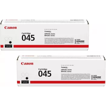 Tonerkartusche, Canon 045 Original Doppelpack, schwarz (OP1242C002DP)