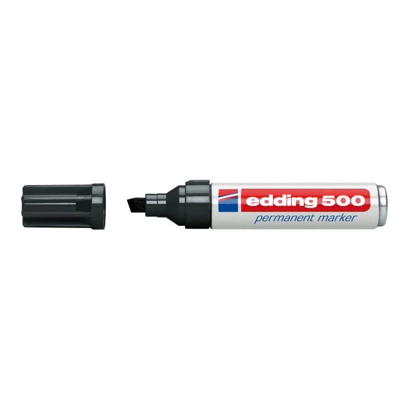 Permanentmarker Edding 500 Schwarz 10 Stück