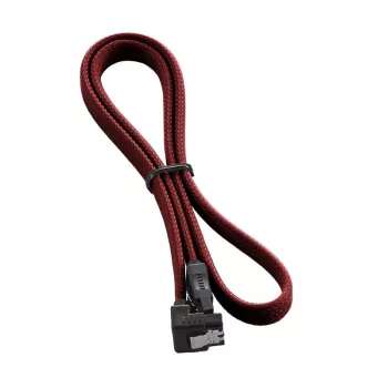 CableMod ModMesh - SATA-Kabel - Serial ATA 150/300/600 - SATA (W) abgewinkelt auf SATA (W) - 60 cm - Blutrot (CM-CAB-RSAT-N60KBR-R)