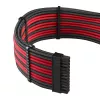 Stromkabelsatz CableMod PRO Series ModMesh C-Series für Corsair RMi/RMx — Schwarz/Rot ummantelte Kabel
