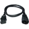 Zebra CS-CAB-IEC-L Netzkabel Schwarz 1 m C13-Kupplung C14-Kupplung