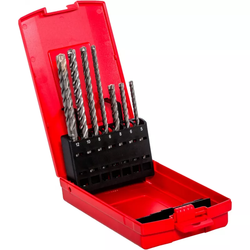 Hammerbohrer-Set Quattric II Set, SDS plus (5-teilig, Ø 5-12mm)