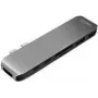 LOGILINK UA0302 LOGILINK- Hub multifunktional USB-C 7-in-1 mit PD, Aluminium, 100W