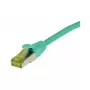Patchkabel RJ45, CAT6A 500Mhz, 0,5m, Grün, S-STP(S/FTP), TPE/LSZH(Ultraflex), AWG26, mit Cat.7-Rohkabel, Synergy 21 (S217672)
