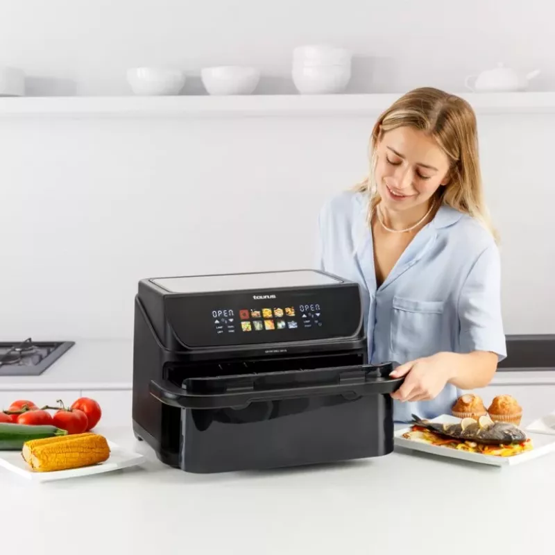 Fettfreier Fritteuse mit langem Korb und Grill Taurus 973004000
