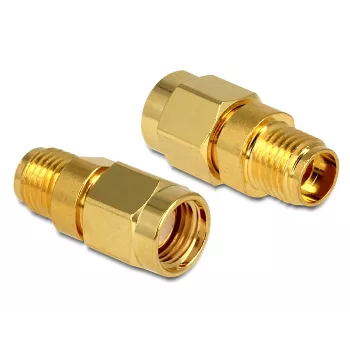 DeLOCK - HF-Adapter - RP-SMA (M) - auf - SMA (W) (88728)