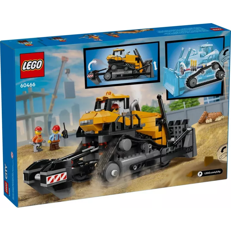Spielzeug-Bau-Bulldozer LEGO 60466, City-Serie, 682 Teile, 3 Minifiguren, empfohlenes Alter 8+, Größe 120×240×130 mm