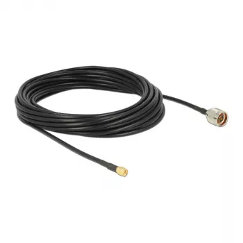 Koaxialkabel DeLOCK 89466 10m N-Stecker SMA-Stecker Schwarz