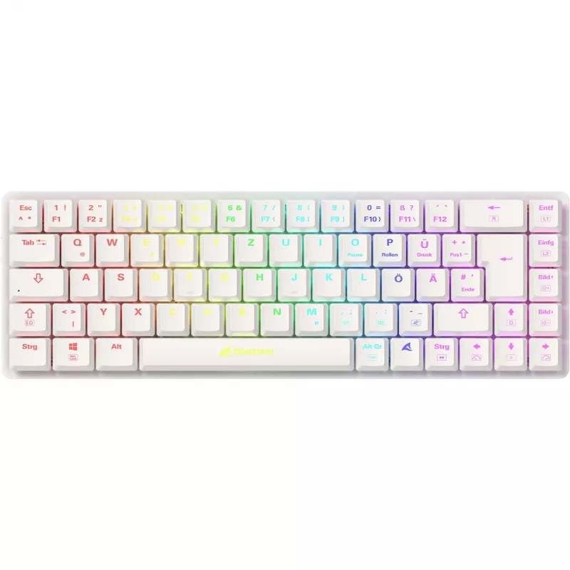 Sharkoon PureWriter W65 Tastatur Gaming RF Wireless QWERTZ Deutsch Schwarz