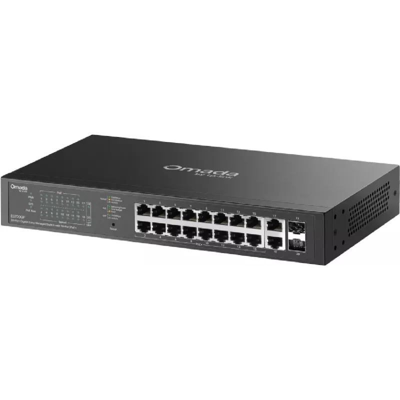 Network-Switch TP-LINK OMADA ES220GP Managed 18x Gigabit (10/100/1000) mit PoE+ Unterstützung
