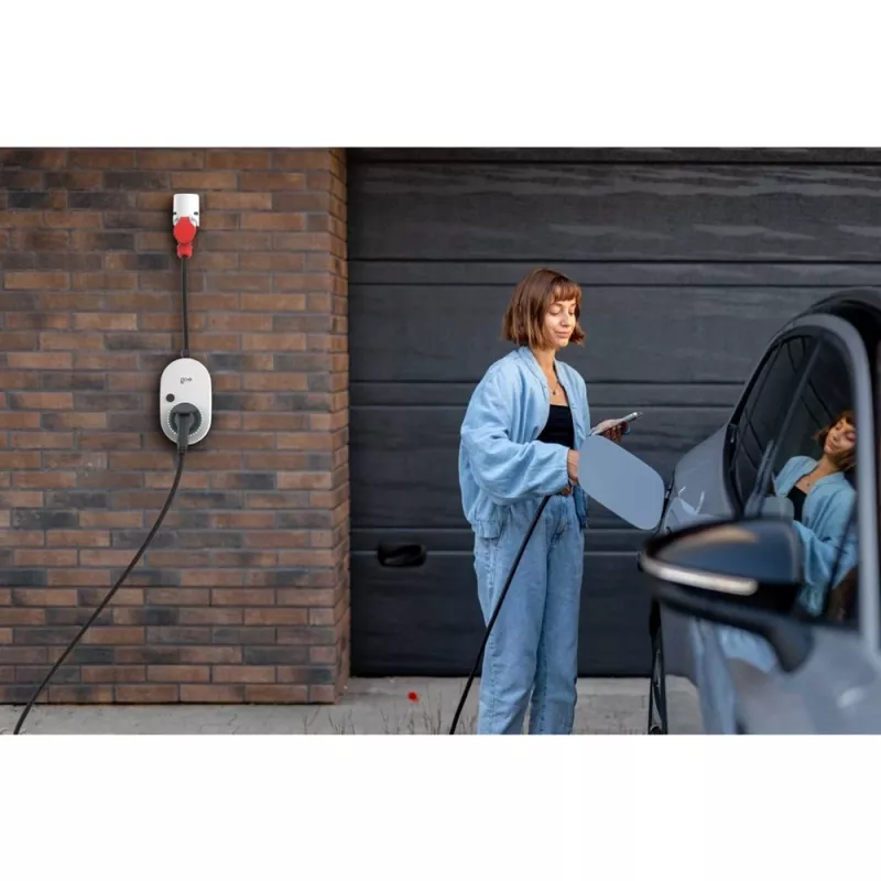 Charger Gemini flex 2.0, 22 kW (32A 3-phasig), Wallbox Weiß/Schwarz, mobiles Ladegerät, 4G/LTE