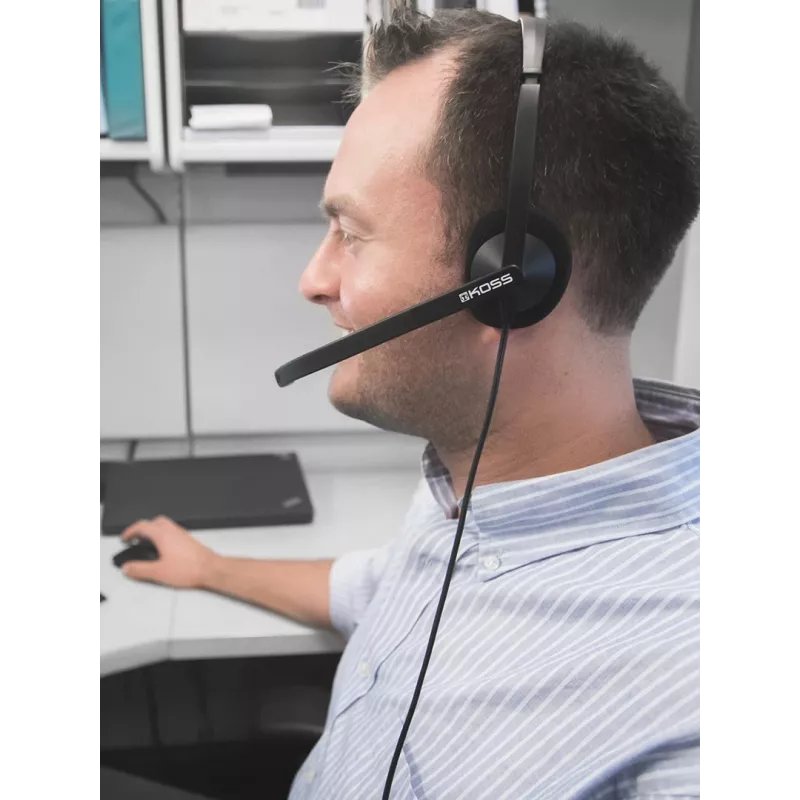 Koss CS200i Headset Kabelgebundenes Kopfband Büro/Callcenter Schwarz