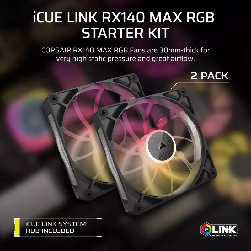 Lüfter Corsair iCUE LINK RX140 MAX RGB
