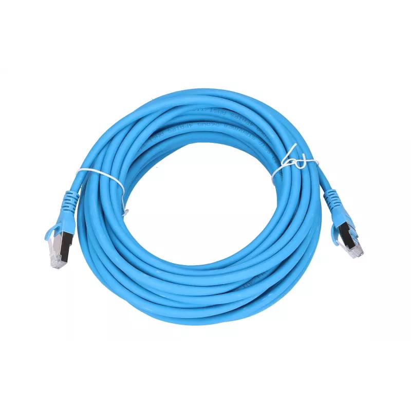 Extralink Cat.6A S/FTP Patch Cord 10m, Copper Netzwerkkabel, 10Gbit/s