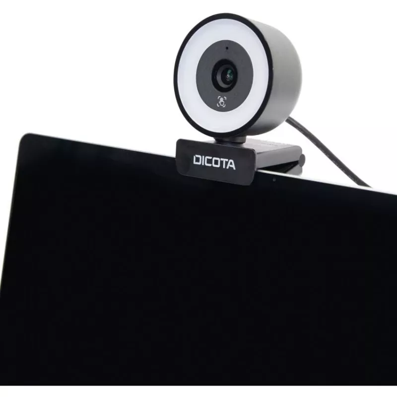 Webcam DICOTA D32066 5 MP 2592 x 1944 Pixel USB 2.0 Schwarz