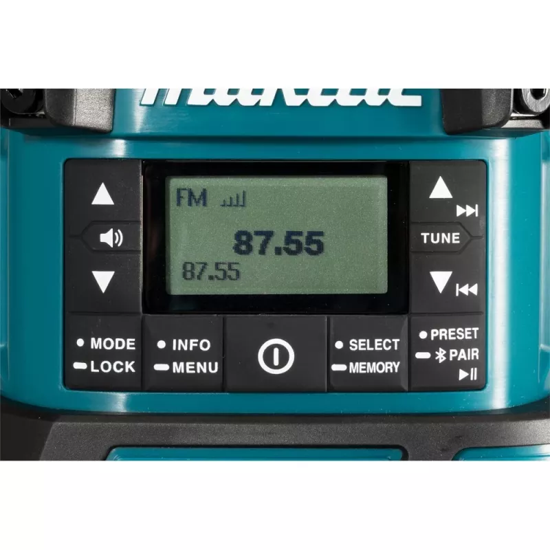 Makita DMR056 Radio Tragbar Analog & Digital Schwarz, Blau