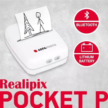 Drucker AgfaPhoto Realpix Pocket P Thermal Weiß