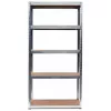Topeshop Aufbewahrungsregal G9030 Gartenwerkzeug-Aufbewahrungsregal, freistehend, verzinkter Stahl, MDF