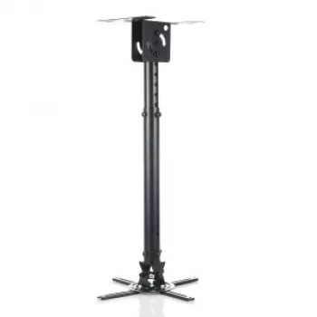 Deckenhalterung 45-76 cm für Projektor P-107B 15 kg schwarz