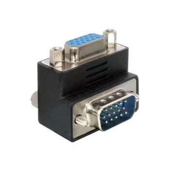 Delock Adapter VGA Stecker/Buchse 90° abgewinkelt (65171)