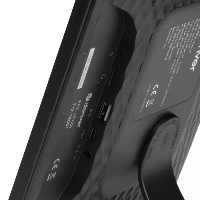 Denver PFF-1012 digitaler Bilderrahmen Schwarz 25,6 cm (10,1) Touchscreen Wi-Fi