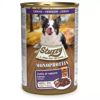 STUZZY Monoprotein Venison - Nassfutter für Hunde - 400 g