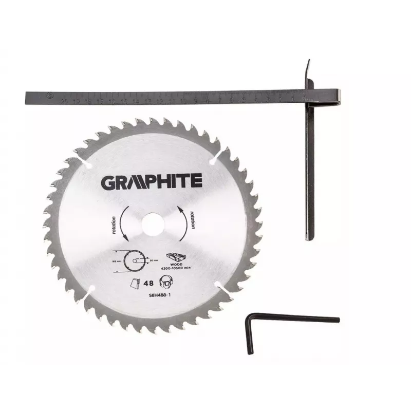Kreissäge Graphite 58G488 1200 W 185 mm