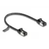 Netzwerkkabel DeLOCK RJ45 Kabel Stecker auf Stecker Cat.8.1 0,25 m Schwarz