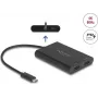 USB Type-C auf 2× HDMI 4K 60 Hz Adapter Delock 64309 (DisplayLink)