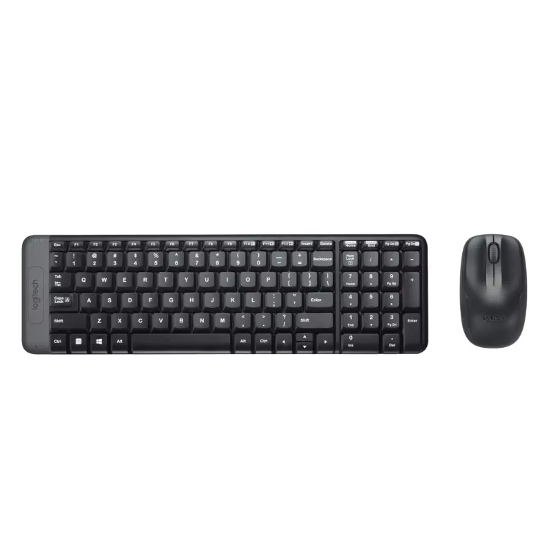 Logitech Wireless Combo MK220 - Tastatur-Maus-Set - kabellos - 2,4 GHz - Italienisch - Dunkelgrau (920-003721)