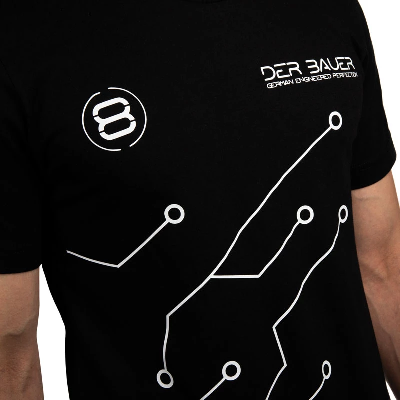 T-Shirt der8auer PCB-Design Größe L